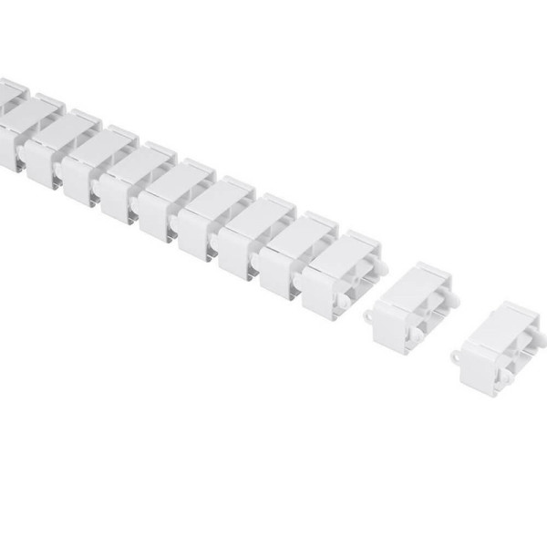 Кабель-канал вертикальный гибкий SquareDesign,  пластик,  белый,  длина 0.792м