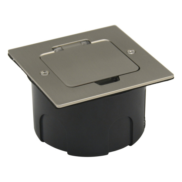 Лючок Surface 2 мод. (1 мод. 45х45 мм.),  никель,  IP44,  (с уст. набором)