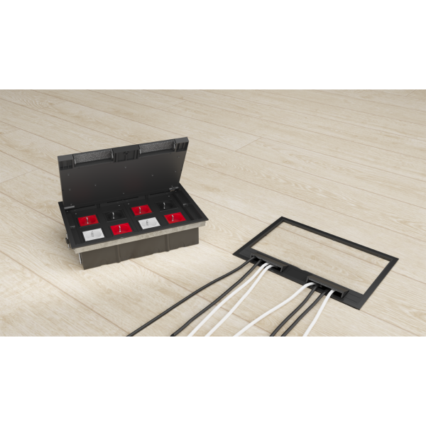 Лючок в пол на 16 модулей