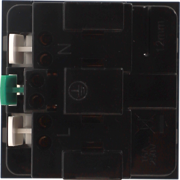 Розетка 2К+З нем.ст.,  с з/ш,  плоская,  бел. (45х45мм),  серия (тип) DF6