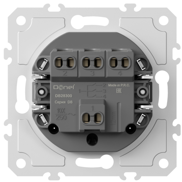 Механизм выключателя В3 (простого),  10A 250В~,  серия DB