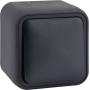 Переключатель 1-клавишный накладной,  цвет антрацит,  IP55,  серия W55