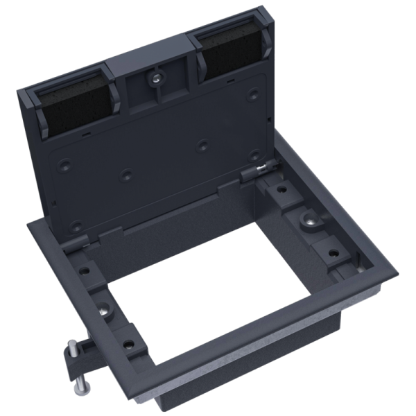 Лючок ревизионный в пол 8 мод.,  крышка ABS + гальванизированная стальная вставка