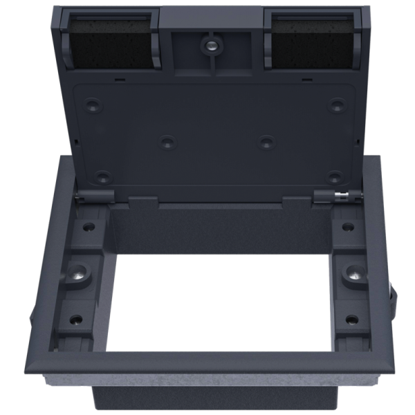 Лючок ревизионный в пол 8 мод.,  крышка ABS + гальванизированная стальная вставка