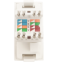 Розетка DEC RJ45 UTP кат.6a,  1мод.,  бел. (22.5х45мм)