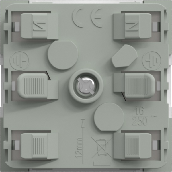 Розетка 2К+З нем.ст.,  45 гр.,  с з/ш,  пл.,  бел. (45х45мм),  соединительный адаптер,  серия (тип)