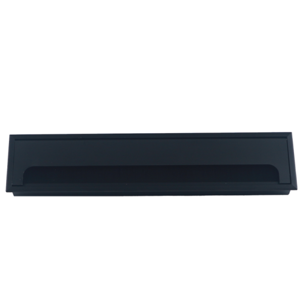 Кабельный громмет (лючок) в стол,  350*80мм,  цвет: черный