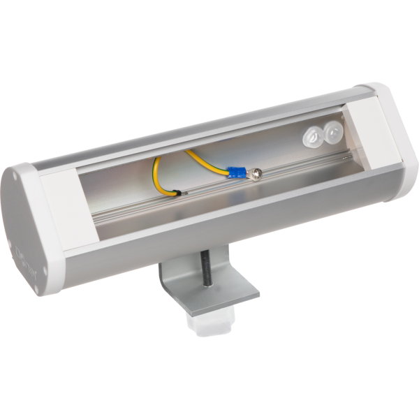 Настольный розеточный блок Ovaledesign 16 мод. (8 мод. 45х45),  белые пластиковые торцевые заглушки