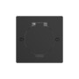 Лючок Surface 2 мод. (1 мод. 45х45 мм.),  круглая крышка,  антрацит,  IP44