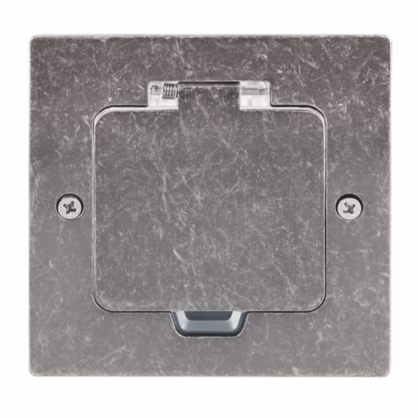 Лючок Surface 2 мод. (1 мод. 45х45 мм.),  оцинкованная сталь,  IP44,  (с уст. набором)