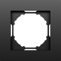 Рамка 1-я,  матовый карбон,  серия A07