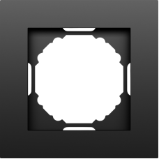 Рамка 1-я,  матовый карбон,  серия A07