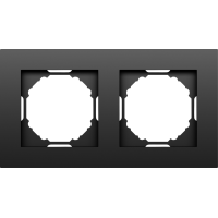 Рамка 2-я,  матовый карбон,  серия A07