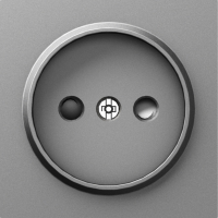 Накладка для розетки без заземления,  со шторками 16A 250 В~,  сталь,  серия A07