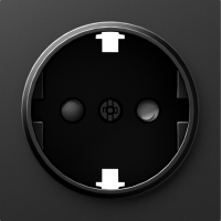 Накладка для розетки Schuko с заземлением,  со шторками 16A 250 В~, серия A07