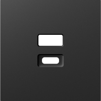 Накладка для розеток USB,  матовый карбон,  серия A07