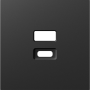 Накладка для розеток USB,  матовый карбон,  серия A07