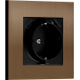 Розетка Schuko с зарядным устройством USB A+C,  с защитными шторками,  бронза,  серия N96