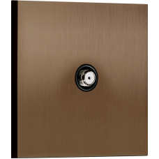 Спутниковая розетка SAT 1 Вых.: 950-2400 МГц,  (F-разъём),  бронза,  серия N96