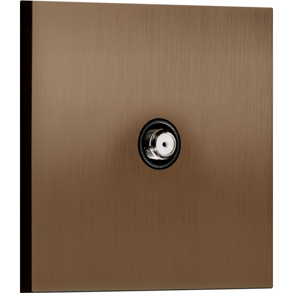 Спутниковая розетка SAT 1 Вых.: 950-2400 МГц,  (F-разъём),  бронза,  серия N96