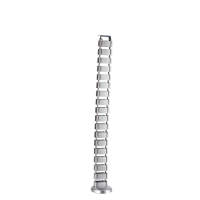 Кабель-канал вертикальный гибкий SquareDesign,  пластик,  серебро,  длина 0.792м