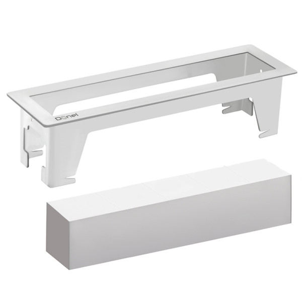 Встраиваемый розеточный блок 12 мод. (6 мод. 45х45)