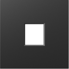 Накладка 1-я для розеток RJ45, TV, SAT,  HDMI,  матовый карбон,  серия A07
