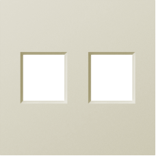 Накладка 2-я для розеток RJ45, TV, SAT,  шампань,  серия A07