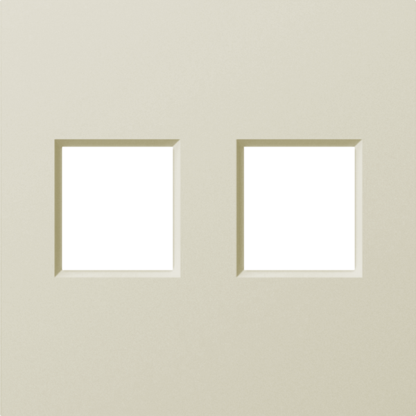 Накладка 2-я для розеток RJ45, TV, SAT,  шампань,  серия A07