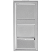 Розетка DEC RJ45 UTP кат.5e,  1мод.,  алюм. матовая (22.5х45мм)