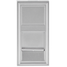 Розетка DEC RJ45 UTP кат.5e,  1мод.,  алюм. матовая (22.5х45мм)