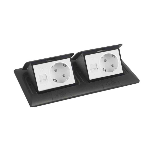 Выдвижной блок Snap 6 (3+3) мод. антрацит (с уст. набором)