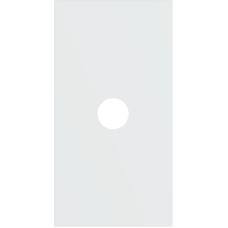 Лицевая панель для TV розеток и кабельных выводов с 1 отверстием 2 модуля,  белый