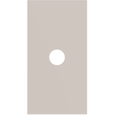 Лицевая панель для TV розеток и кабельных выводов с 1 отверстием 2 модуля,  песочный