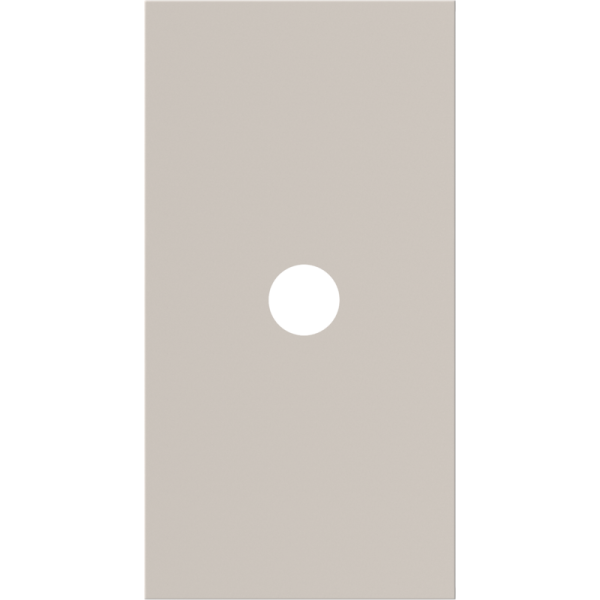 Лицевая панель для TV розеток Male с 1 отверстием 2 модуля,  песочный