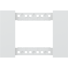 Декоративная рамка 3 модуля,  итал.стандарт,  белый