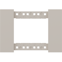 Декоративная рамка 3 модуля, итал.стандарт,  песочный