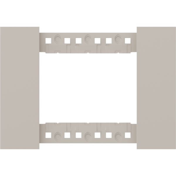 Декоративная рамка 3 модуля, итал.стандарт,  песочный