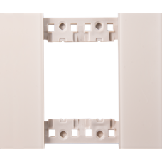 Декоративная рамка 2 модуля,  стекло матовое кашемир