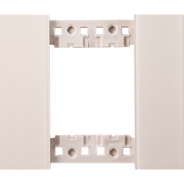 Декоративная рамка 2 модуля,  стекло матовое кашемир