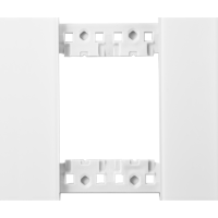 Декоративная рамка 2 модуля,  белое матовое стекло
