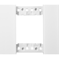Декоративная рамка 2 модуля,  белое матовое стекло