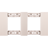 Декоративная рамка 2+2 модуля,  стекло матовое кашемир