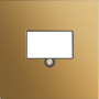 Накладка стандарта TAE для розеток USB,  HDMI,  Аудио,  матовое золото,  серия R98 METAL