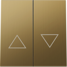 Клавиша 2-я со стрелками для жалюзи,  матовое золото,  серия R98 METAL