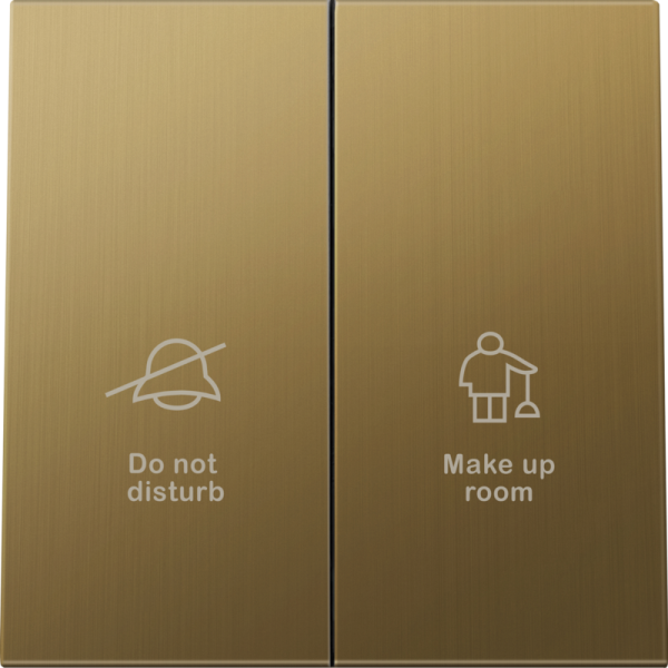 Клавиша 2-я с символами DND/MUR,  матовое золото,  серия R98 METAL