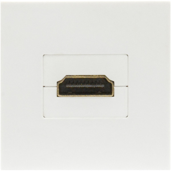 Розетка HDMI,  2мод.,  бел. (45х45мм),  серия (тип) DEC