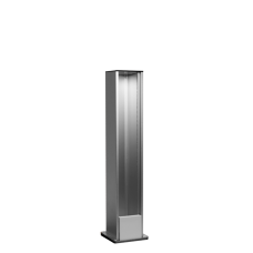 Напольная мини-колонна односторонняя 12 мод. (6мод. 45х45),  высота 315мм,  цвет алюминий