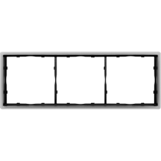 Рамка 3-я,  никель,  серия R98 METAL