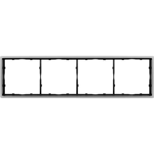 Рамка 4-я,  никель,  серия R98 METAL